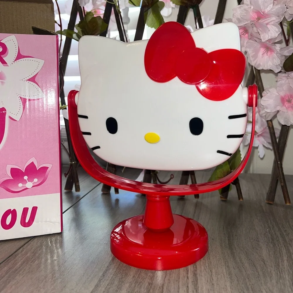White and red Hello kitty Vanity mirror.NWT